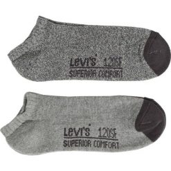 Levi's - Skarpety(2-pak). Szare skarpetki męskie marki Levi's®, z elastanu. Za 39,90 zł.