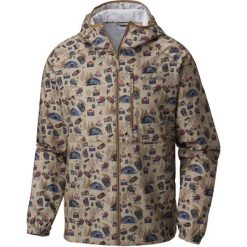 Columbia Kurtka Męska Flash Forward Windbreaker Print British Tan Camper Print L. Szare kurtki sportowe męskie marki Columbia, m, z kapturem. W wyprzedaży za 189,00 zł.