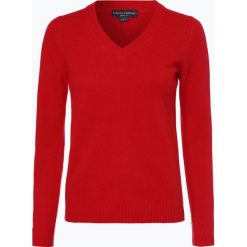 Franco Callegari - Damski sweter z wełny merino, czerwony. Czerwone swetry damskie marki Franco Callegari, xxl, bez wzorów, z wełny, bez rękawów, bez kaptura. Za 129,95 zł.