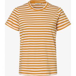 Minimum - T-shirt damski – Gabriella, żółty. Żółte t-shirty damskie Minimum, s, w paski, bez kołnierzyka. Za 129,95 zł.
