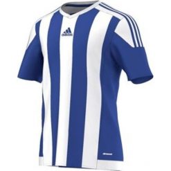 Adidas Koszulka piłkarska męska Squadra 17 niebiesko-biała r. L (S16138). Niebieskie t-shirty męskie Adidas, s, do piłki nożnej. Za 91,23 zł.