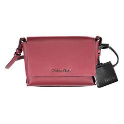 Torebka w kolorze czerwonym - (S)17 x (W)15 x (G)8 cm. Czerwone torebki klasyczne damskie Calvin Klein, w paski, ze skóry, na ramię, bez dodatków. W wyprzedaży za 339,95 zł.