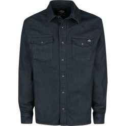 Dickies Willard Koszula czarny. Czarne koszule męskie marki Dickies, l, z aplikacjami, z koszulowym kołnierzykiem, z długim rękawem. Za 244,90 zł.