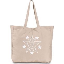 Shopper bag damskie: Torba shopper z kanwy bonprix cielisty