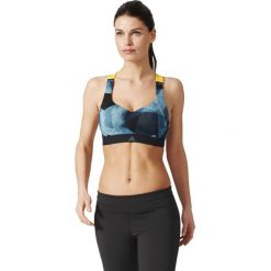 Biustonosze sportowe: Adidas Biustonosz Cmmttd Chill szaro-żółty r. 70B (BR6980)