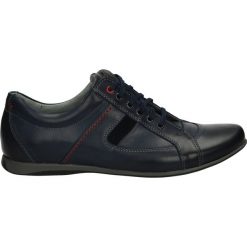 Derby męskie: Półbuty męskie - 678 B BLU W18