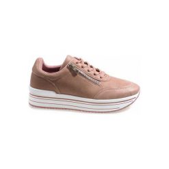 Różowe buty sportowe 6258. Różowe buty sportowe damskie ButyModne, bez wzorów, z tkaniny, sportowe. Za 67,84 zł.
