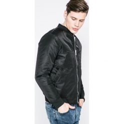 Jack & Jones - Kurtka bomber dwustronna. Czarne płaszcze męskie Jack & Jones, m, bez wzorów, z poliesteru, krótkie, bez kaptura. W wyprzedaży za 139,90 zł.
