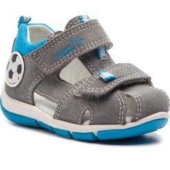 Sandały SUPERFIT - 4-09142-25 M Hellgrau/Blau. Szare sandały chłopięce Superfit, ze skóry, bez zapięcia. W wyprzedaży za 179,00 zł.