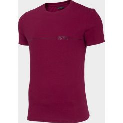 T-shirt męski TSM600A - burgund - Outhorn. Czerwone koszulki męskie Outhorn, m, bez wzorów, bez kołnierzyka. Za 34,99 zł.