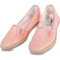 Espadryle damskie: Koronkowe espadryle slip on MIMI