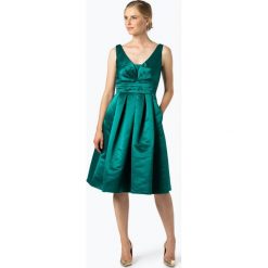 Vera Mont Collection - Sukienka damska, niebieski. Niebieskie sukienki damskie Vera Mont Collection, bez wzorów, z satyny, eleganckie, bez kołnierzyka, bez rękawów, rozkloszowane. Za 799,95 zł.