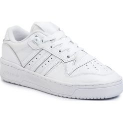 Buty adidas - Rivalry Low J EG3636 Ftwwht/Ftwwht/Cblack. Białe buty sportowe damskie Adidas, bez wzorów, ze skóry ekologicznej, sportowe. Za 279,00 zł.
