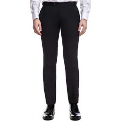 Spodnie ROBERTO GDCS900431. Czarne spodnie męskie Giacomo Conti, m, bez wzorów, z poliesteru, eleganckie. Za 499,00 zł.