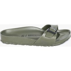 Birkenstock - Klapki Madrid EVA. Zielone klapki damskie Birkenstock, bez wzorów, z materiału, bez obcasa. Za 149,90 zł.