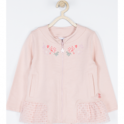 Bluza. Czerwone bluzy niemowlęce marki BELLE & CUTE, z bawełny, z długim rękawem, długie. Za 69,90 zł.