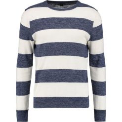 Swetry klasyczne męskie: J.CREW WIDE STRIPE Sweter heather indigo