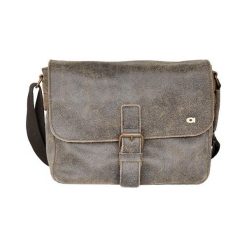 Skórzana listonoszka unisex DAAG Jazzy Risk 164 brązowa - Brązowy. Pomarańczowe torby męskie skórzane daag, bez wzorów, ze skóry. Za 215,99 zł.