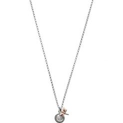 Emporio Armani - Naszyjnik. Szare naszyjniki damskie Emporio Armani, metalowe. W wyprzedaży za 279,90 zł.