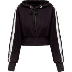Bluza No Ka'Oi KEIKI. Czarne bluzy damskie No Ka Oi, bez wzorów, z krótkim rękawem, krótkie, z kapturem. W wyprzedaży za 480,00 zł.