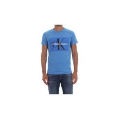 T-shirty z krótkim rękawem Calvin Klein Jeans J30J307843 MONOG.BOX LOGO. Niebieskie t-shirty męskie Calvin Klein Jeans, xl, bez wzorów, z jeansu, bez kołnierzyka, krótkie. Za 153,26 zł.