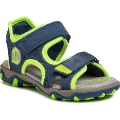 Sandały SUPERFIT - 6-09468-81 S Blau/Gelb. Niebieskie sandały chłopięce Superfit, ze skóry ekologicznej, bez zapięcia. W wyprzedaży za 169,00 zł.