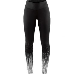 Legginsy Craft Warm Train Wind Tights W Czarne. Czarne getry damskie termoaktywne Craft, na zimę, bez wzorów, z poliesteru, z podwyższonym stanem, do biegania. Za 194,99 zł.