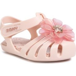 Sandały ZAXY - Flower II Baby 83031 J.Roz 01276 FF385014. Różowe sandały dziewczęce Zaxy, z tworzywa sztucznego, bez zapięcia. Za 119,00 zł.