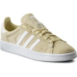 Buty adidas - Campus DB0546 Missun/Ftwwht/Ftwwht. Żółte buty sportowe damskie marki Adidas, bez wzorów, z zamszu, bez obcasa, na płaskiej podeszwie, bez zapięcia. W wyprzedaży za 279,00 zł.