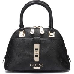Guess Peony Torebka Czarny. Czarne torebki klasyczne damskie Guess, w paski, z poliesteru. Za 573,95 zł.