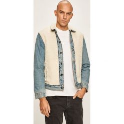 Levi's - Kurtka. Niebieskie płaszcze męskie Levi's®, s, bez wzorów, z bawełny, krótkie, bez kaptura. W wyprzedaży za 299,90 zł.