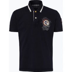 Napapijri - Męska koszulka polo – Gandy 1, niebieski. Szare koszulki polo marki Napapijri, l, z materiału, z kapturem. Za 299,95 zł.