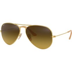 Ray-Ban - Okulary Aviator Large Metal. Żółte okulary przeciwsłoneczne męskie Ray-Ban. W wyprzedaży za 399,90 zł.