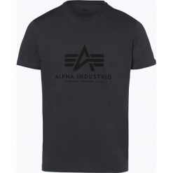 Alpha Industries - T-shirt męski, szary. Szare t-shirty męskie Alpha Industries, s, z nadrukiem, bez kołnierzyka. Za 89,95 zł.