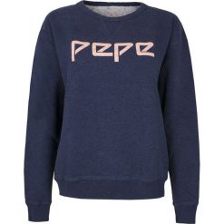 Bluza Pepe Jeans Jimena Blue. Niebieskie bluzki damskie Pepe Jeans, bez wzorów, z bawełny, bez rękawów, bez kaptura. Za 139,00 zł.