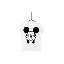 Koszulka Fuck Mickey Mouse Męska. Czarne koszulki męskie Failfake, s, z motywem z bajki, bez kołnierzyka. Za 130,00 zł.