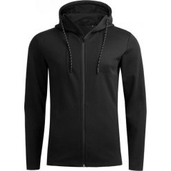Bluza męska BLM603 - głęboka czerń - Outhorn. Pomarańczowe bluzy męskie Outhorn, m, bez wzorów, z elastanu, z kapturem, bez rękawów, bez kaptura. W wyprzedaży za 89,99 zł.