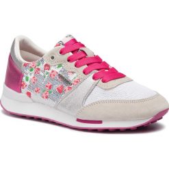 Sneakersy PEPE JEANS - Bimba Garden PLS30860 Silver 934. Szare półbuty damskie Pepe Jeans, na co dzień, z aplikacjami, z jeansu, bez obcasa, na płaskiej podeszwie, bez zapięcia. W wyprzedaży za 169,00 zł.