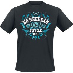 Sheeran, Ed Suffolk Leaf T-Shirt czarny. Czarne t-shirty męskie Sheeran, Ed, l, bez wzorów, bez kołnierzyka. Za 74,90 zł.