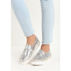 Trampki damskie slip on: Szare Slip On Marita