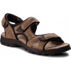 Sandały LANETTI - MS17011-1 Khaki. Pomarańczowe klapki męskie Lanetti, ze skóry ekologicznej, bez zapięcia. W wyprzedaży za 39,99 zł.