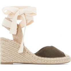 Buty ślubne damskie: Espadryle na koturnie ze sznurka