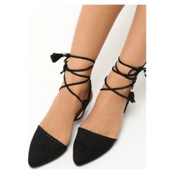 Rzymianki damskie: Czarne Sandały Stiletto