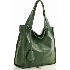 MARGOT Modna skórzana torba shopperka zielona. Żółte torebki klasyczne damskie marki MAZZINI, bez wzorów, ze skóry, eleganckie, na ramię, bez dodatków. Za 299,00 zł.