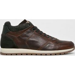 Bullboxer - Buty. Niebieskie buty sportowe męskie Bullboxer, ze skóry, na sznurówki. W wyprzedaży za 219,90 zł.