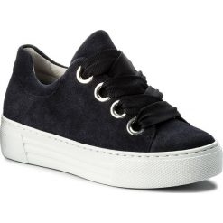 Sneakersy GABOR - 86.464.46 Ocean. Niebieskie sneakersy damskie Gabor, z materiału. W wyprzedaży za 379,00 zł.