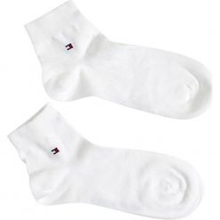 Tommy Hilfiger - Skarpety męskie Quarter(2-pak). Szare skarpetki męskie TOMMY HILFIGER, z bawełny. W wyprzedaży za 39,90 zł.