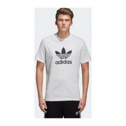 ADIDAS TREFOIL > CW0710. Koszulki męskie Adidas, xxl, bez wzorów, z bawełny, street, z kontrastowym kołnierzykiem, z krótkim rękawem, krótkie. Za 99,99 zł.