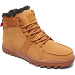 DC Buty Zimowe Męskie Woodland M Boot Wea Wheat/Black 42,5. Czarne buty zimowe sportowe męskie marki DC, na zimę, ze skóry. W wyprzedaży za 425,00 zł.