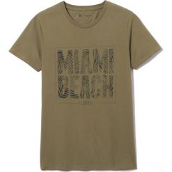 T-shirty męskie: T-shirt z nadrukiem z czystej bawełny